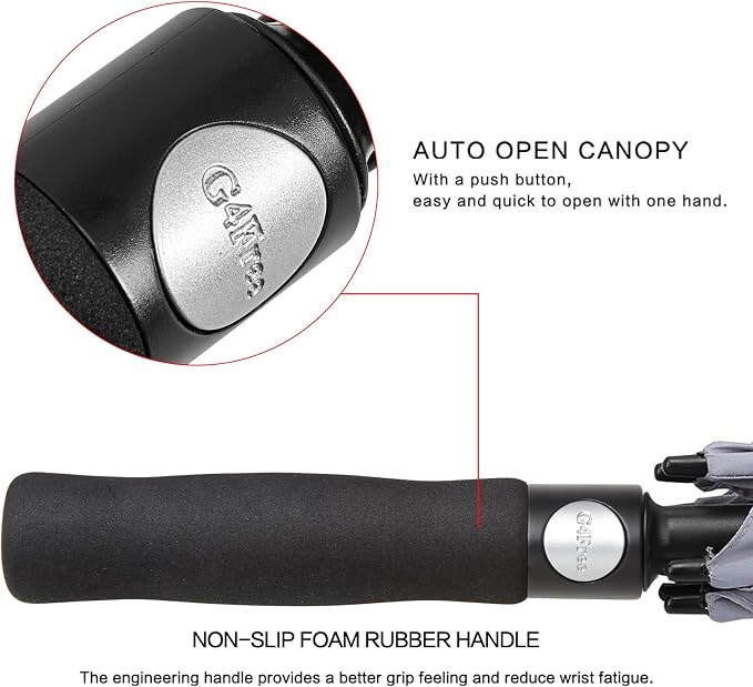 G4Free 47/54/62/68/72 Inch Automatic Open Golf Umbrella Oversize Extra Large - Image 5