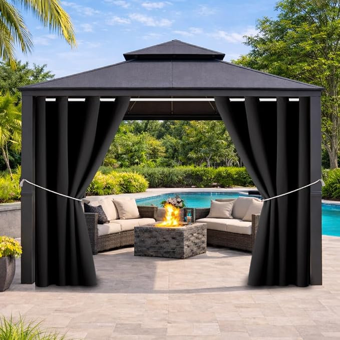 Outdoor Indoor Curtains W52 x L108 by DivaenCamino