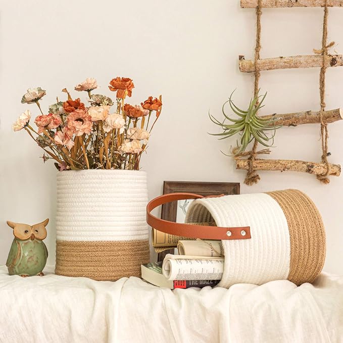 Goodpick 2pack Jute Rope Hanging Basket - Image 2