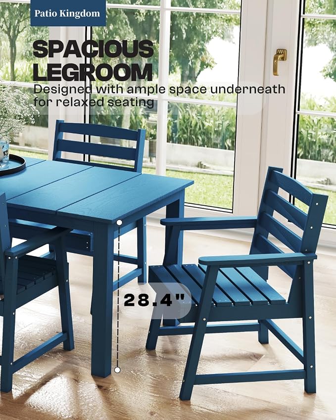 7-Piece Black Outdoor Dining Set - Image 5