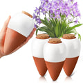 Terracotta Watering Spikes, 4 Pack Ollas Self Watering Globes, Slow Release by Unknown