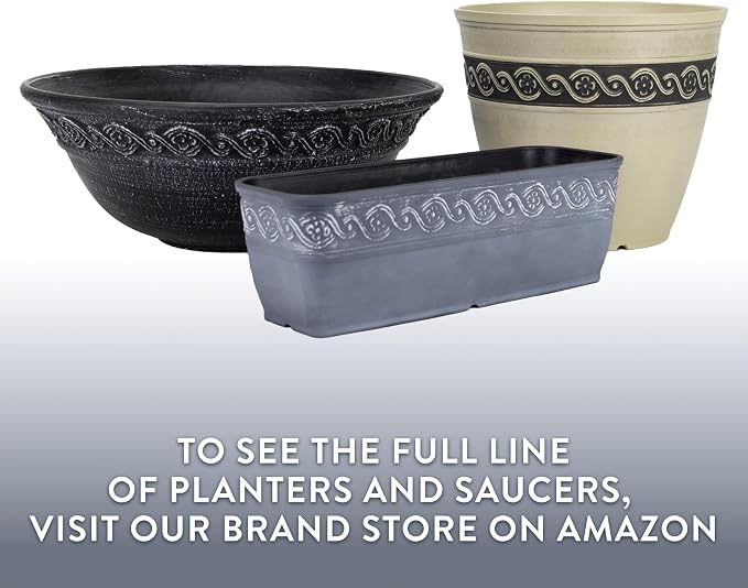 Classic Home and Garden Corinthian Shallow Planter - Image 7