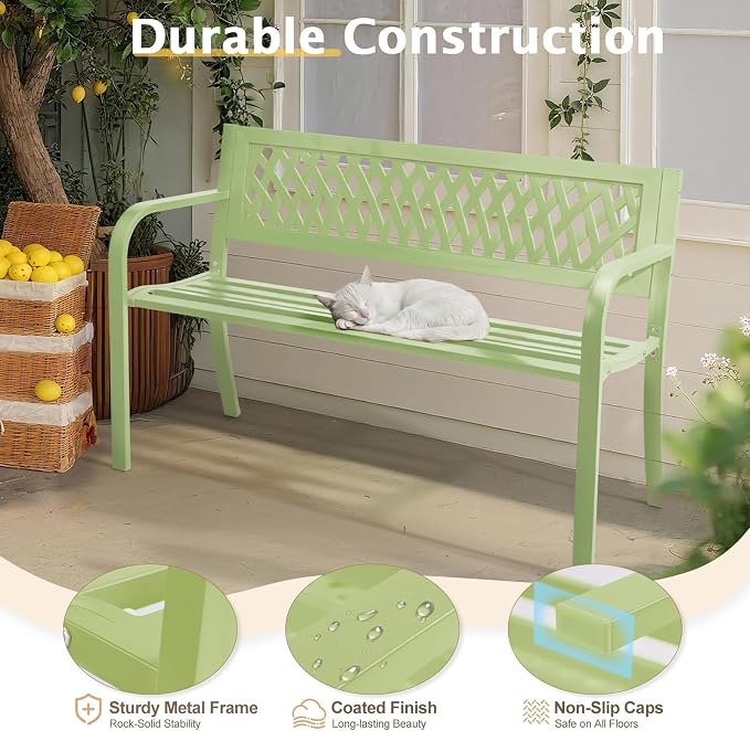 Outvita Outdoor Bench, Patio Bench - Image 7