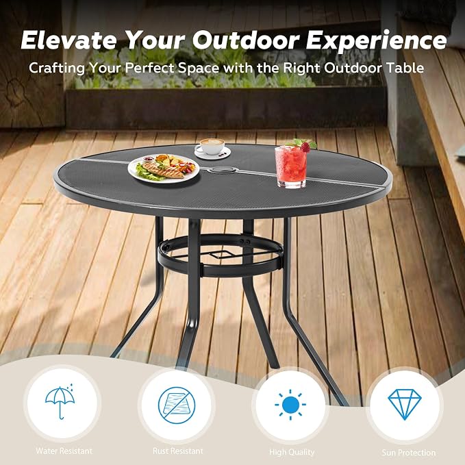 AECOJOY 5 Piece Patio Table and Chair Set - Image 5