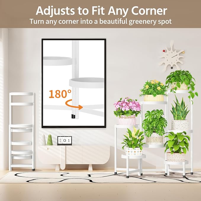 LASZOLA 7 Tiered Folding Plant Stand Indoor - Image 4