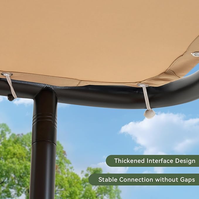 Aoxun 10x12 Lean to Gazebo Outdoor Pergola - Image 7