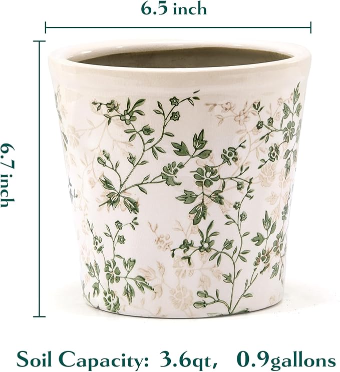 Ceramic Planter Without Drainage Hole, 6.7 Inch - Image 4
