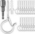 24 PCS Q-Hanger Hooks, Screw Hooks by FSAH