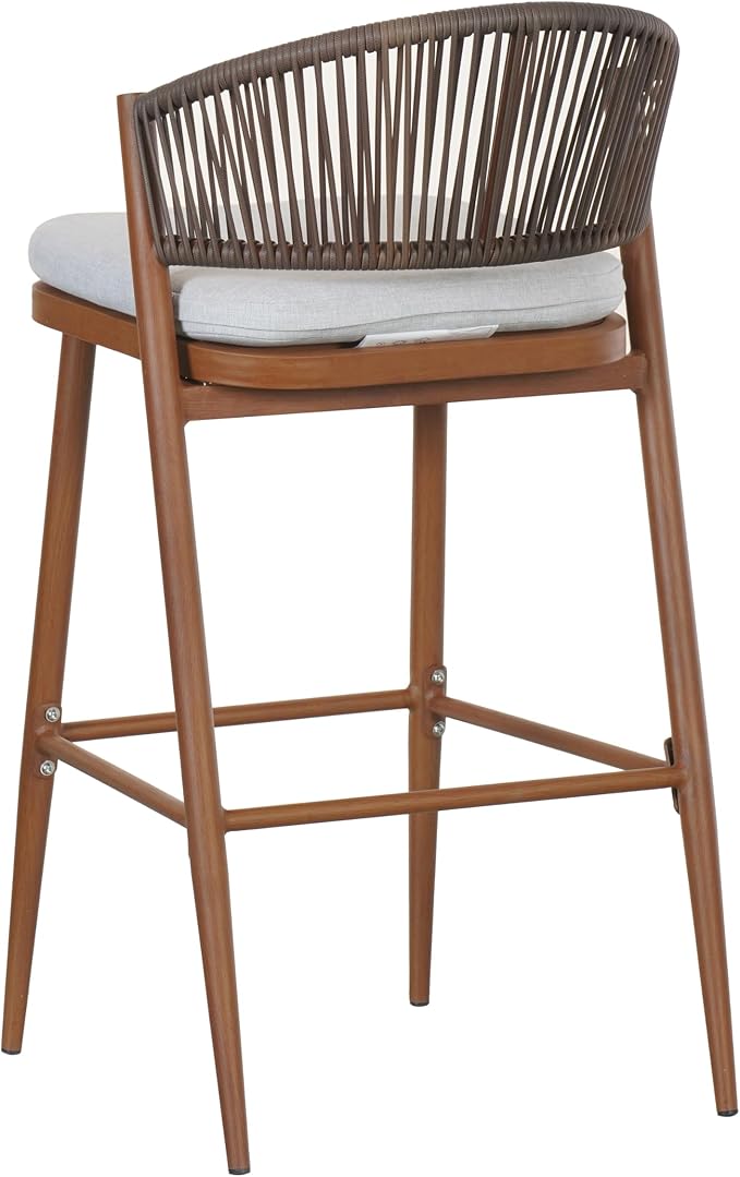 Christopher Knight Home Hearth 30.25" Patio Barstools Set of 2, Woven Wicker - Image 9