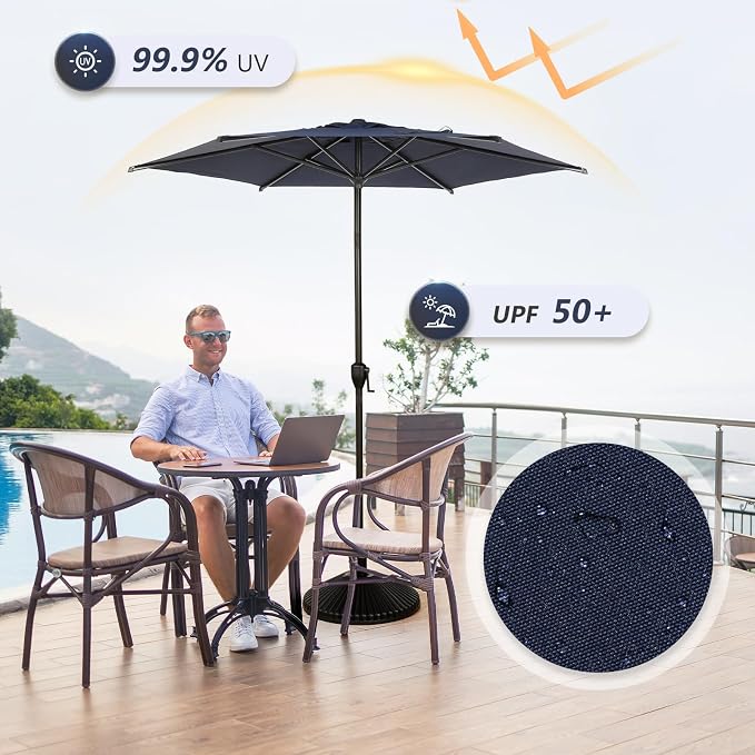 Abba Patio 7.5FT Lyon Outdoor Patio Umbrella Outdoor Table Umbrella - Image 3