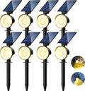 nipify 8 Pack Solar Spot Lights Outdoor Waterproof by Nipify