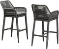 PURPLE LEAF Outdoor 29" Bar Stools Set of 2, Boho Patio Bar Height Chair by PURPLELEAF