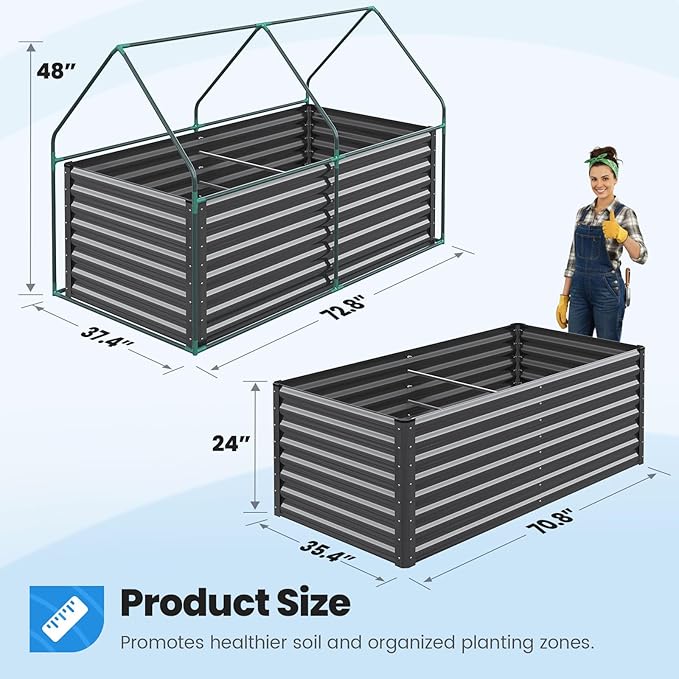Quictent Raised Garden Bed Galvanized Raised Beds - Image 6