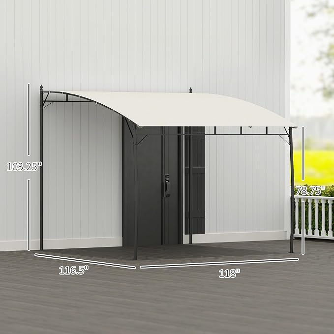 Outsunny 10' x 10' Outdoor Pergola Gazebo - Image 7