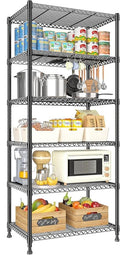 Xcity Storage Shelves, 6 Tier Heavy Duty Metal Shelving Unit, 2400 LBS Capacity by Unknown