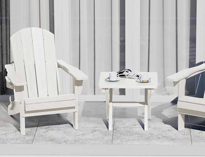 SERWALL Folding Outdoor Side Table Set of 6, Adirondack End Table - Image 9