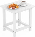 YEFU Outdoor Side Table for Patio: 16" HIPS Weather by YEFU
