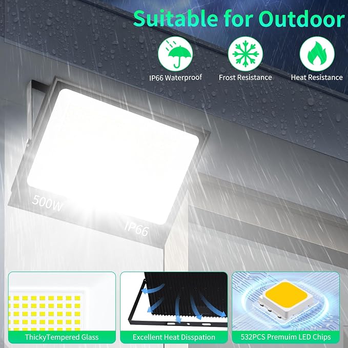500W LED Flood Light Outdoor - Image 6