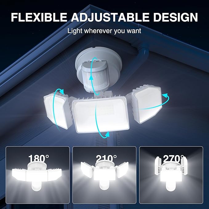 85W LED Security Lights Motion Sensor Light Outdoor, 8500LM Dusk to Dawn - Image 7
