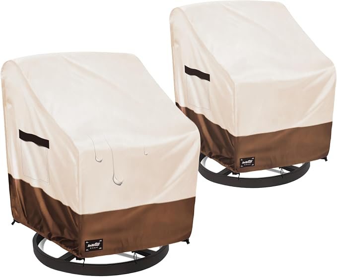 JinHrtoyi Outdoor Chair Covers 2 Pack, 27Wx32Dx36H inches Patio Chair Cover by JinHrtoyiFurnitureCovers