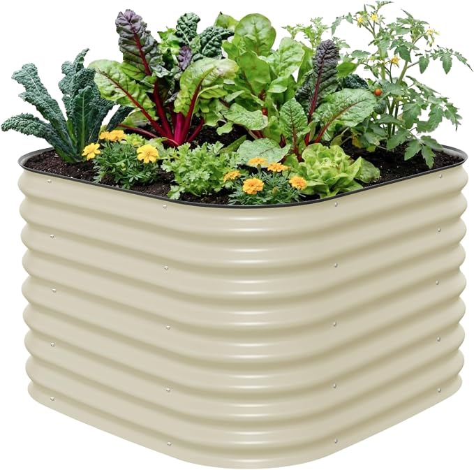 Vego garden 26" Extra Tall Raised Garden Bed Kits, 4 in 1 Modular Raised by VegoGarden