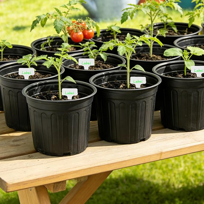60-Pack 2 Gallon Flexible Plastic Plant Pots - Image 2