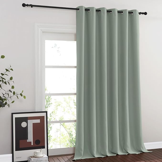 NICETOWN Blackout Sage Green Blackout Curtain - Image 2