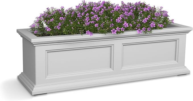 Mayne Fairfield 3-Foot Window Box – Self-Watering, Weather-Resistant Planter by Mayne