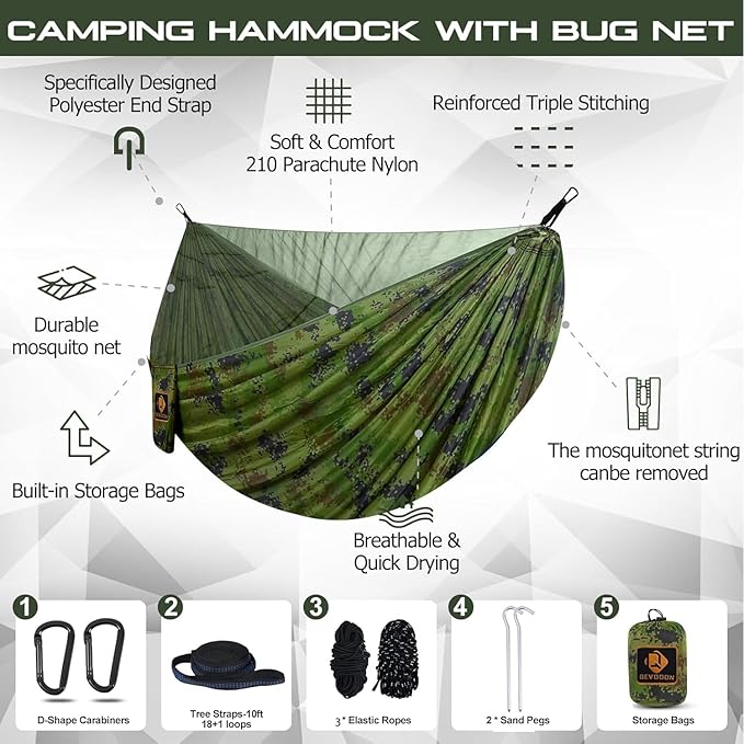 Camping Hammock, Portable Hammocks - Image 2