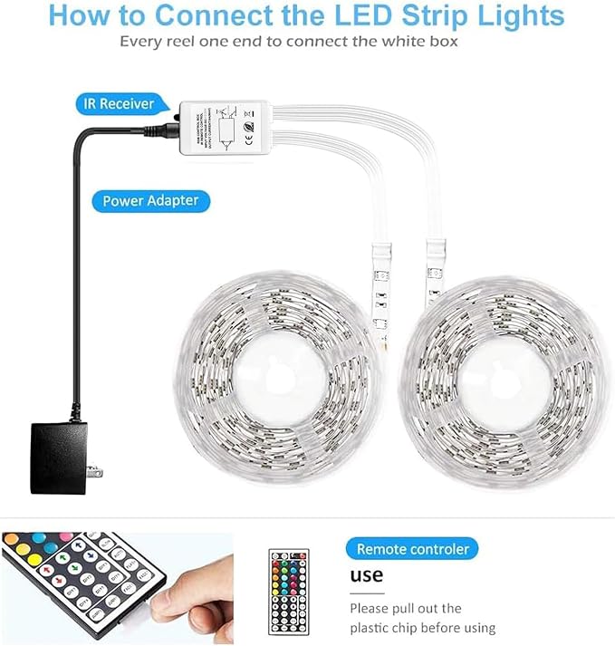 DAYBETTER Led Strip Lights Waterproof, 32.8ft Led Tape Lights Color Changing - Image 3