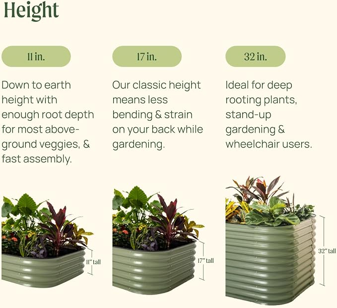 Vego garden Raised Garden Bed Kit, Pearl White - Image 7