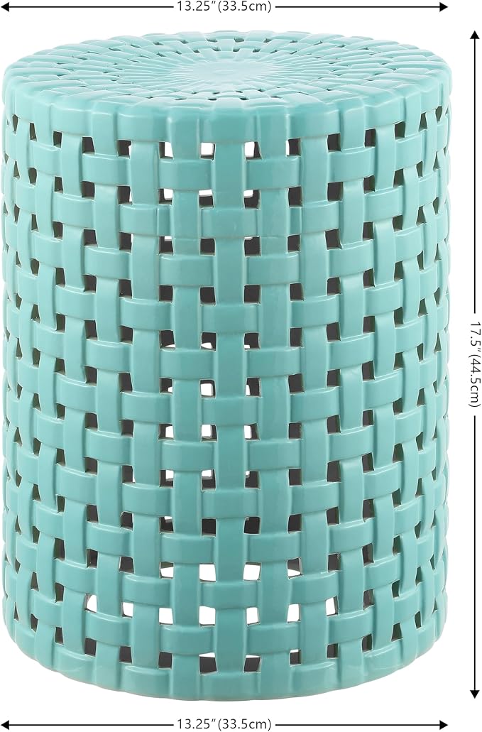 SAFAVIEH Home Collection Sayre Robins Egg Blue Ceramic 18-inch Decorative - Image 3