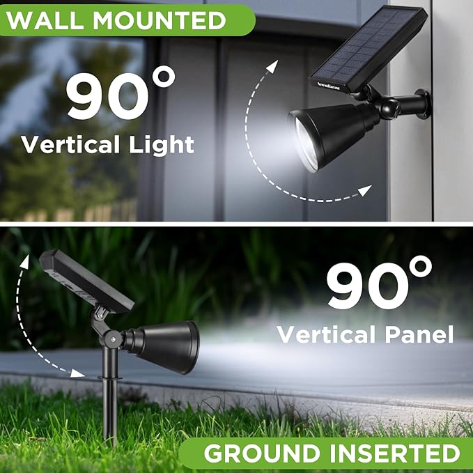 InnoGear Solar Lights Outdoor Lighting Waterproof Landscape Spotlights - Image 6