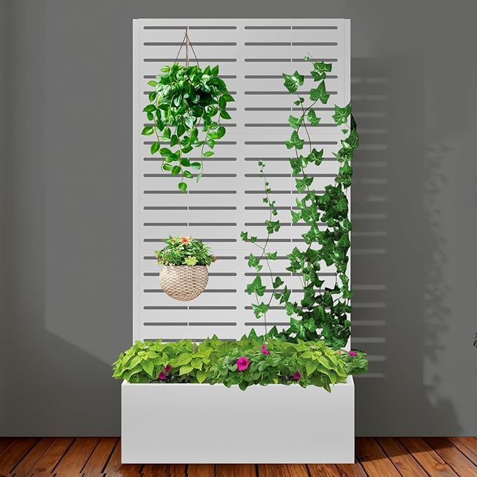 Metal Raised Garden Bed with Trellis, Planter Box - Image 2