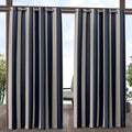 Exclusive Home Canopy Stripe Indoor/Outdoor Grommet Top Curtain Panel by TownCountryLiving