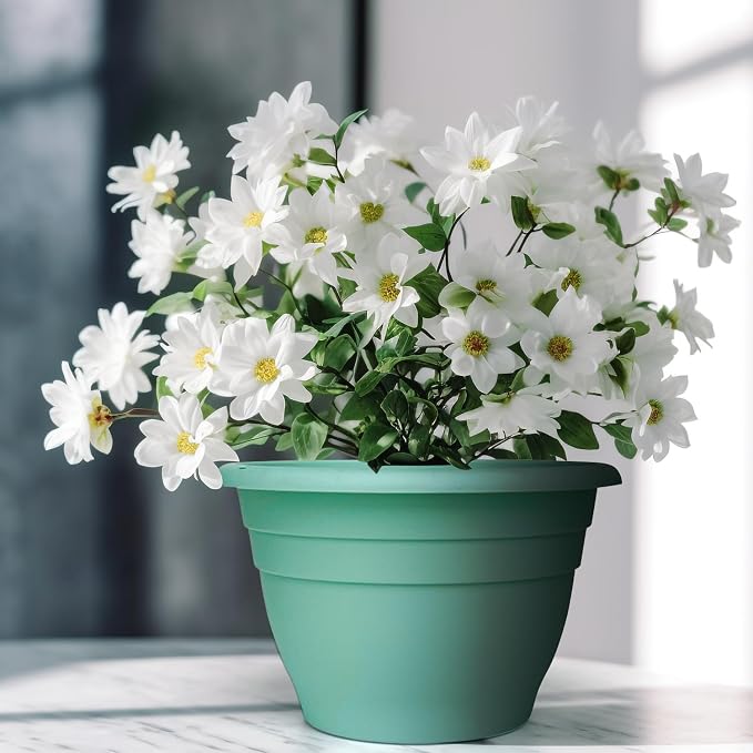 Plant Pots Set of 5, 6.4" Depth Plant Planters by RooTrimmer