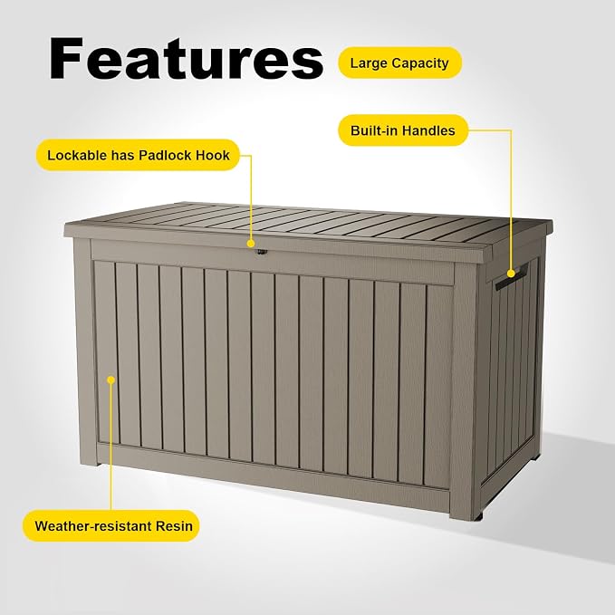 ROJIK Outdoor Storage Housing Deck Box - Image 6
