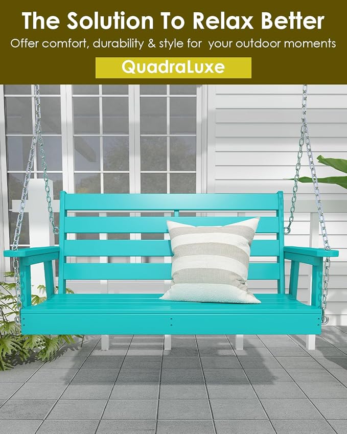 GREENVINES Porch Swing | 51’’ | HDPE Plastic | - Image 5