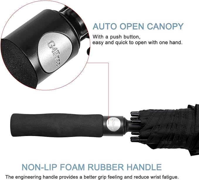 G4Free 47/54/62/68/72 Inch Automatic Open Golf Umbrella Oversize Extra Large - Image 4