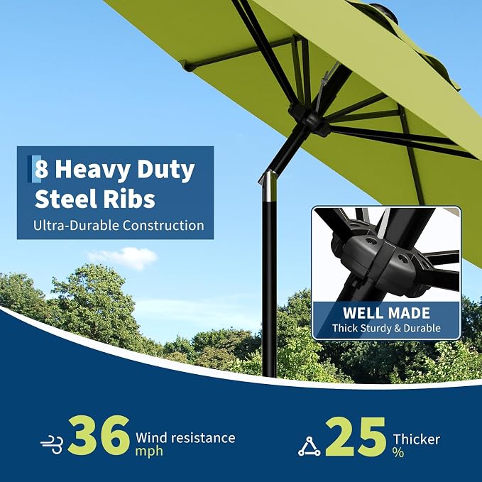 Garvee 9FT Patio Umbrella - Image 6
