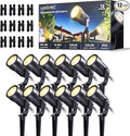 HIBOITEC 12 Pack Low Voltage Landscape Lighting, 5W LED Landscape Spotlights by HIBOITEC