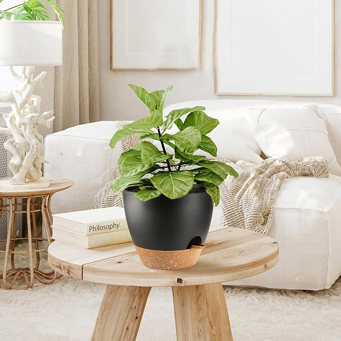 Self Watering Plants Pot with Drainage Hole, Flower Plants Pots - Image 5