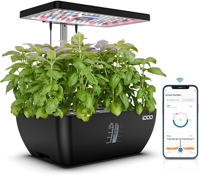 iDOO Hydroponics Growing System Kit 12Pods WiFi, Christmas Gifts by idoo
