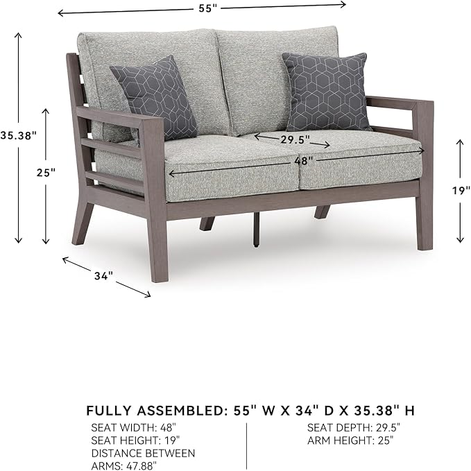 Signature Design by Ashley Hillside Barn Contemporary Nuvella Weather Resistant - Image 3