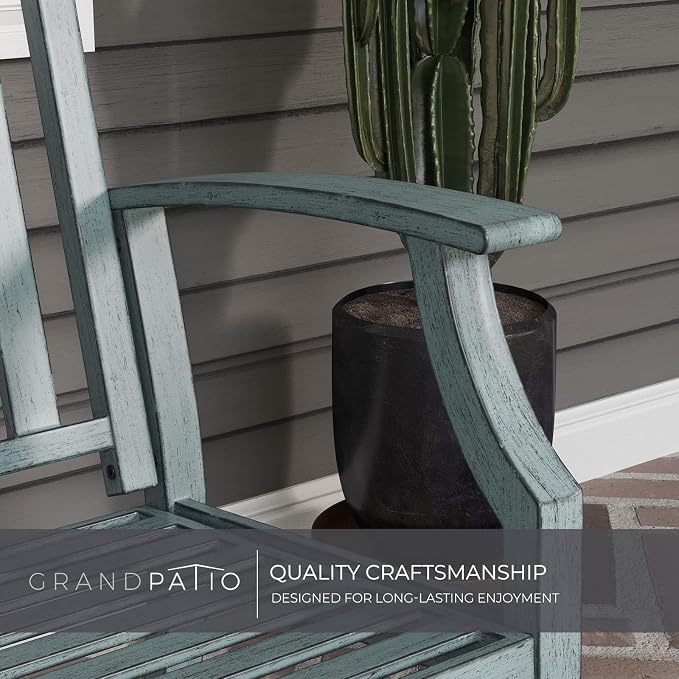Grand patio 52" Farmhouse Outdoor Bench, Garden Benches - Image 5