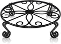 Black Plant Stand for Flower Pot Heavy Duty Potted Holder Indoor Outdoor Metal by Autopromake