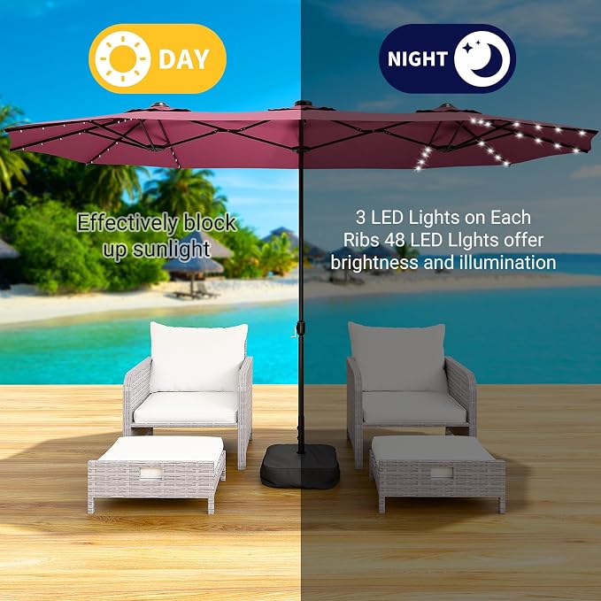 LEVELEVE 14FT Large Patio Umbrella - Image 2