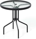 Tangkula 27.5 Inch Round Outdoor Dining Table by TANGKULA