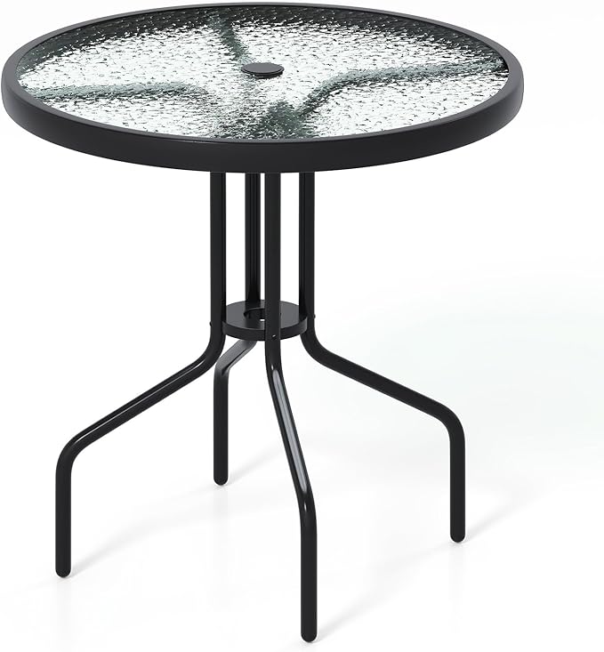 Tangkula 27.5 Inch Round Outdoor Dining Table by TANGKULA