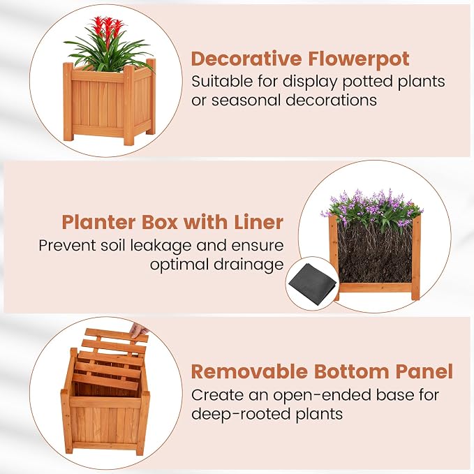 Giantex 2-in-1 Outdoor Bench - Image 8
